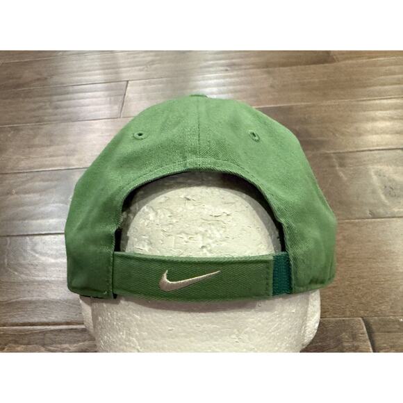 Vintage Y2K Nike Green Center Swoosh Adjustable Strapback Hat Baseball Cap - Picture 5 of 8